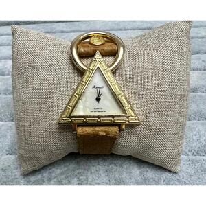 Renato Quartz Geometric Triangle Gold Women's Watch